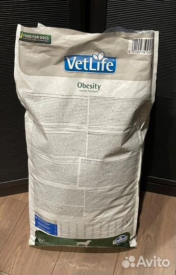 Корм для собак Farmina VetLife Obesity