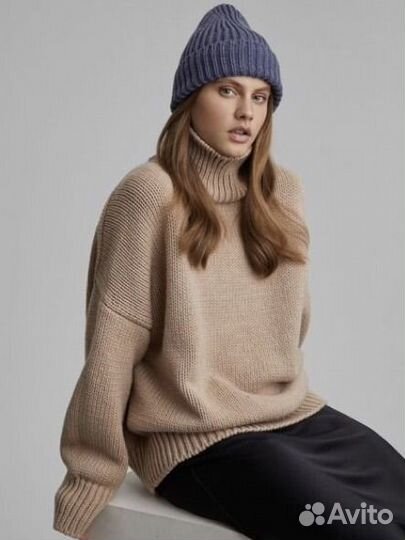 Шапка-бини крупной вязки aim clo