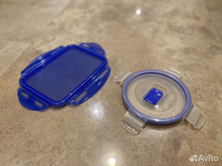 Крышка от контейнера 11*16 см и Luminarc круглый 1