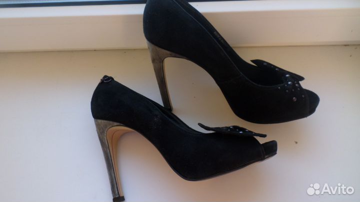 Итальянские замшевые туфли