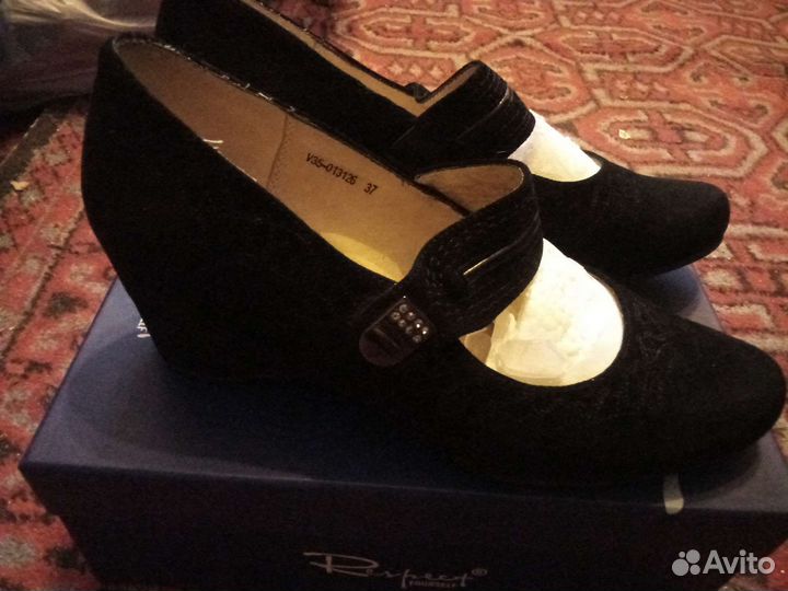 Туфли замша натуральная