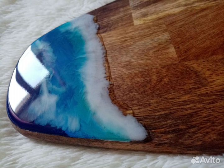 Серф-доска разделочная 52*22 из дерева манго