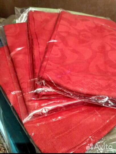 Скатерти лён новые разные