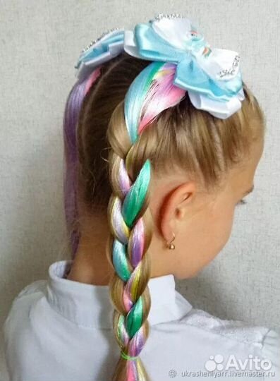 Резинки для волос (цветной волос )