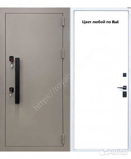Металлическая дверь окрас по RAL