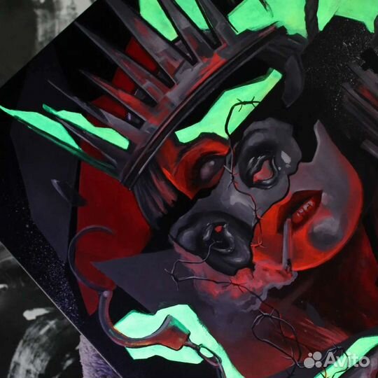 Картина, акрил, холст. сюрреализм