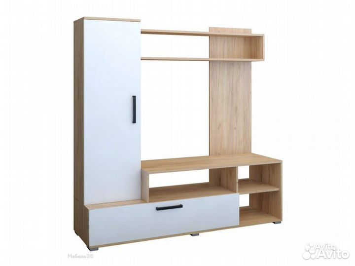 Мини-стенка Линда Белый глянец