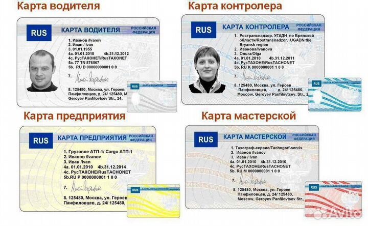 Замена карты предприятия
