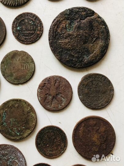 Серебряные и медные монеты царской России