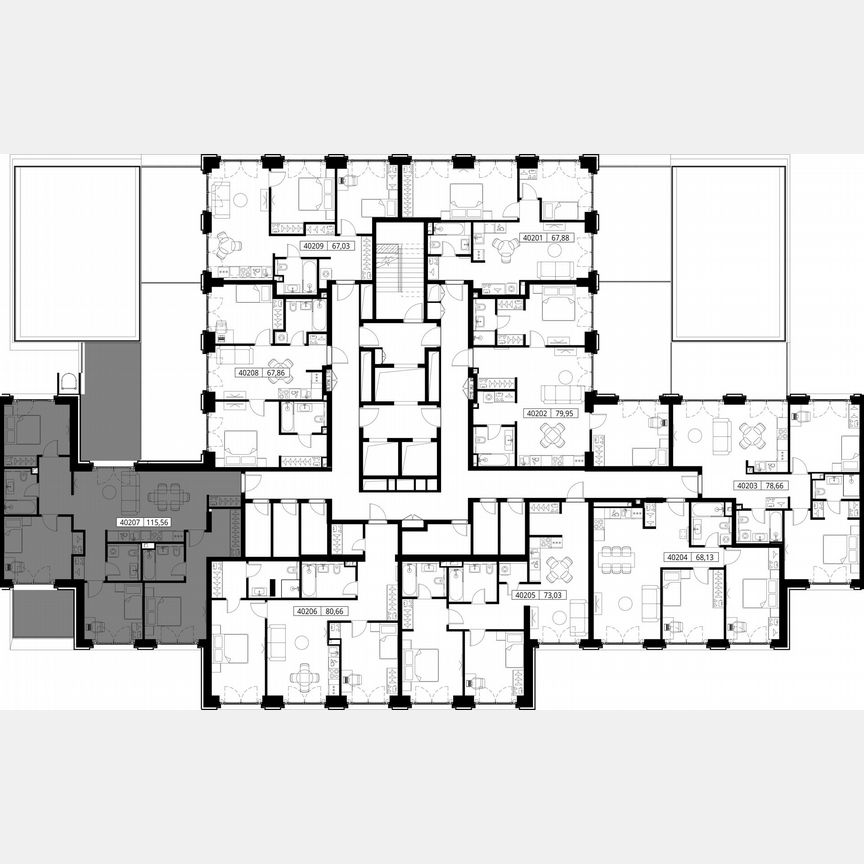 4-к. квартира, 115,6 м², 2/15 эт.