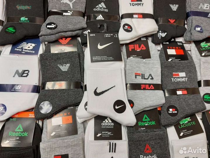 Носки Nike Adidas Puma Reebok