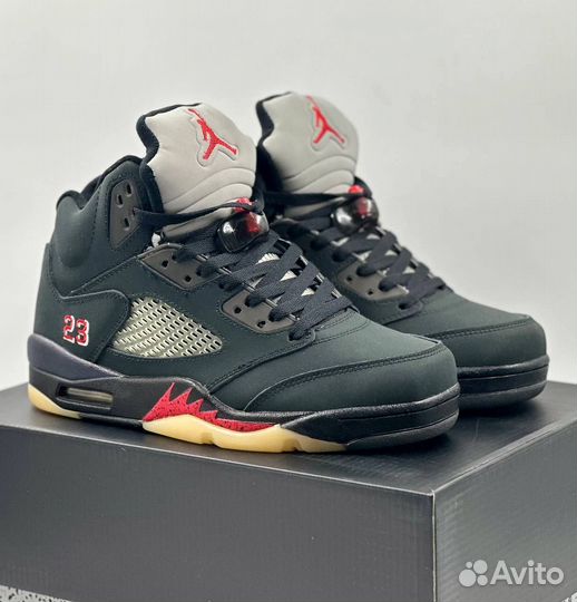 Nike air jordan 5 retro gore tex off noir