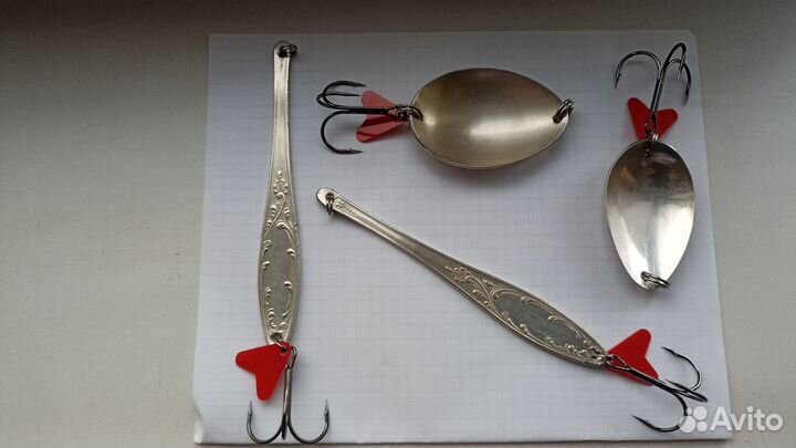 Блесна колебалка мельхиор