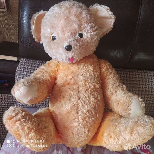 Старинный плюшевый медведь СССР