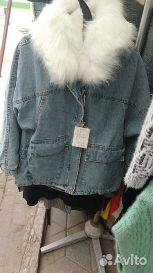 Куртка зимняя женская джинсовая