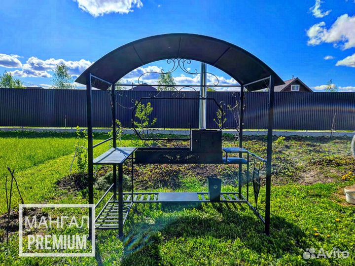 Мангал с крышей