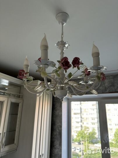 Люстра 5 рожковая б/у