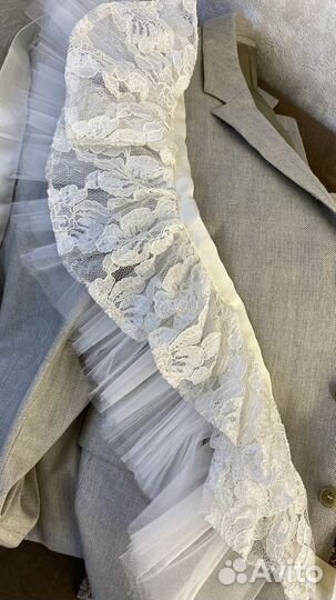 Волан баска рюша из кружева