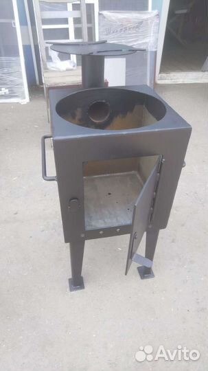 Печь под казан с трубой 5мм