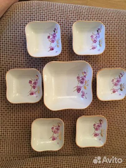 Салатник фарфоровые и стеклянный СССР