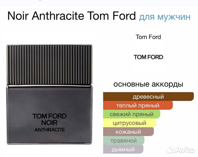 Tom ford noir anthracite распив от 3мл