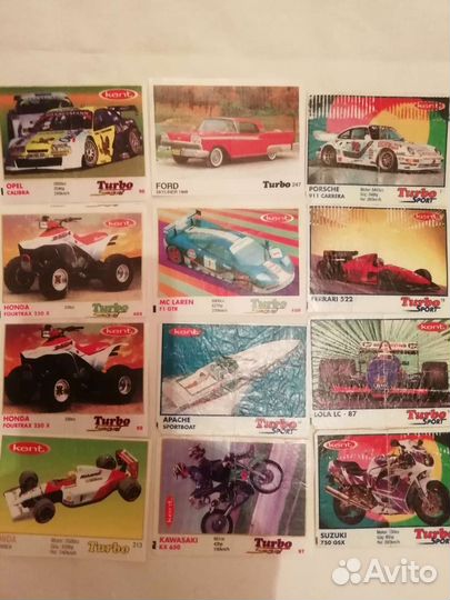 Вкладыши и обверткки от жвачек Турбо