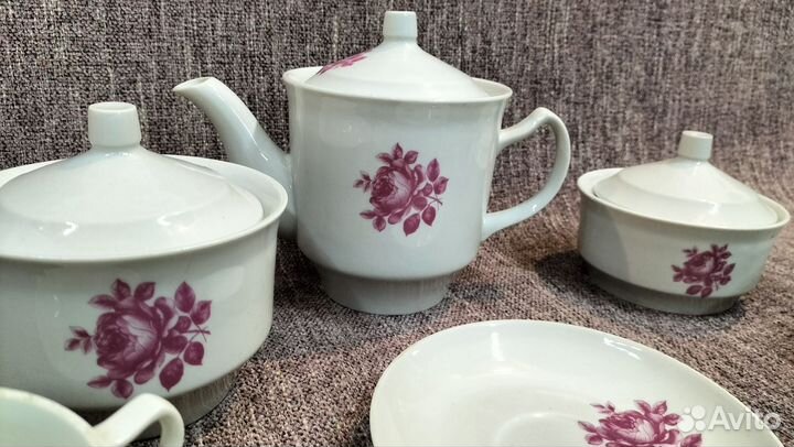 Чайный сервиз дулево розы