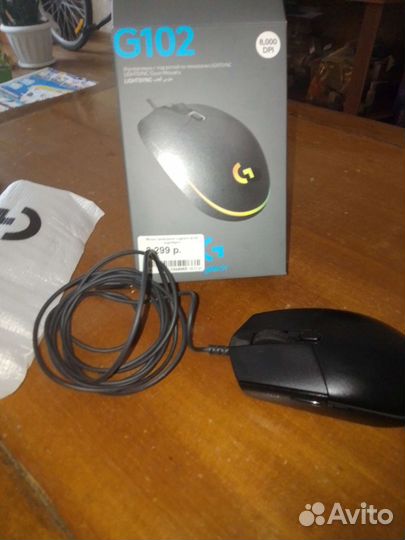 Мышь проводная Logitech G102 lightsync