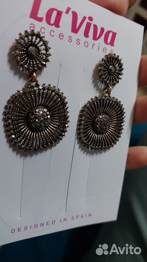 Серьги новые бижутерия