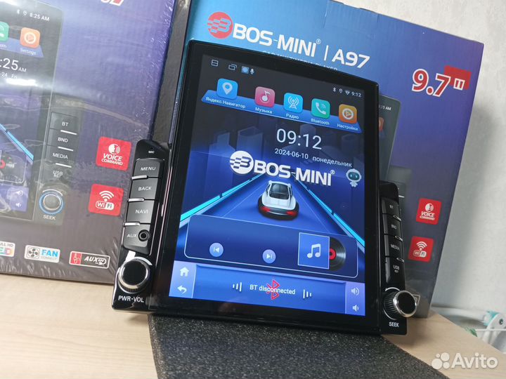 Tesla bos mini A97 4/64 Android Carplay новая