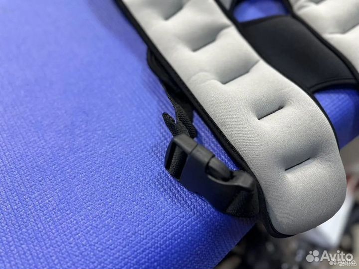 Жилет утяжелитель Starfit 5 кг, серый/синий