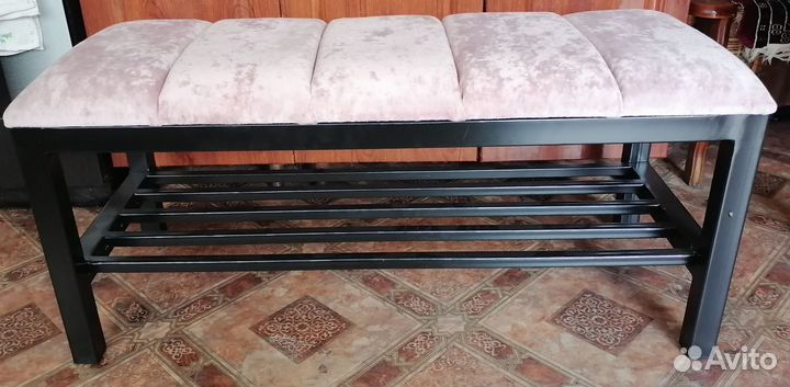 Банкетка в прихожую с полкой для обуви