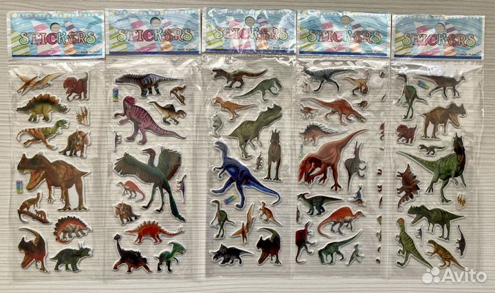Объемные 3D наклейки для мальчиков 20 листов