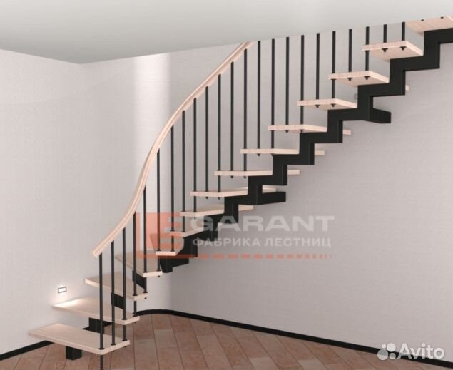 Лестница металлический каркас