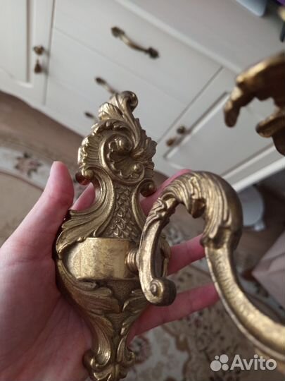 Антикварный настенный подсвечник