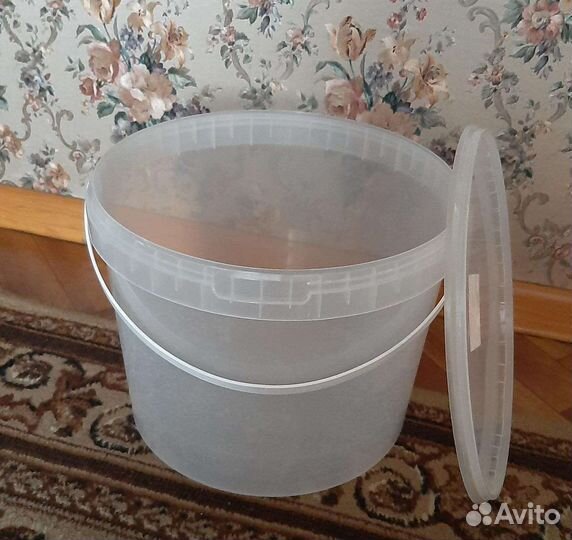 Ведро пластиковое с крышкой 10л