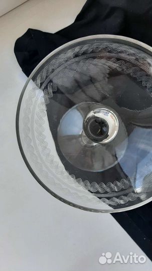 Конфетница на ножке стекло СССР