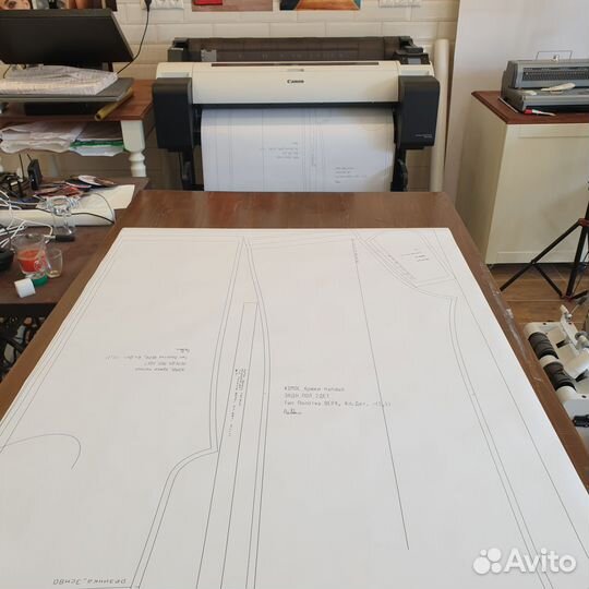 Печать выкроек - лекал - схем Обнинск