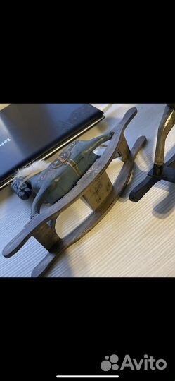 Лошадка дерево сувенир винтаж германия