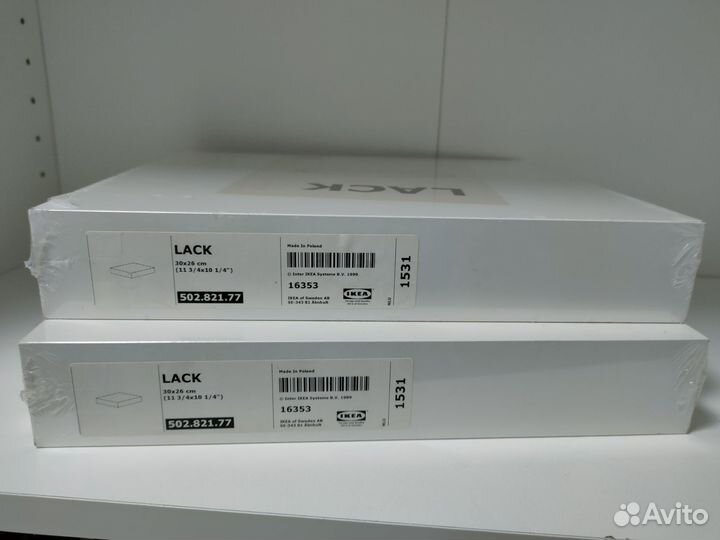 Полка белая Икеа Lack