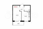 1-к. квартира, 36,3 м², 3/15 эт.