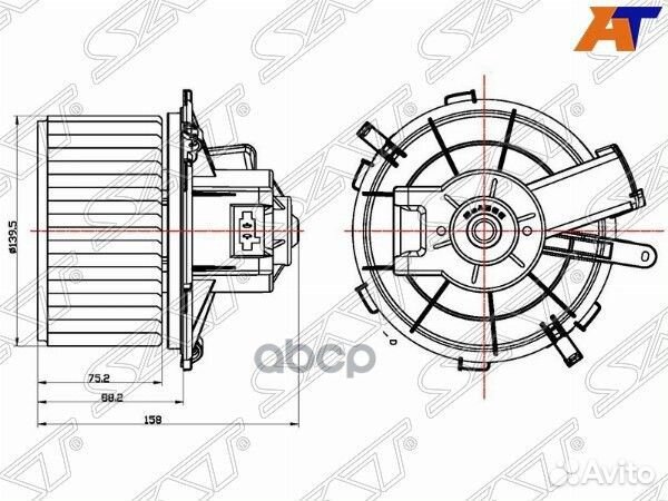 Мотор отопителя салона fiat ducato/peugeot boxe
