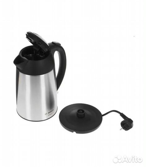 Чайник Bosch TWK3P420 серебристый черный