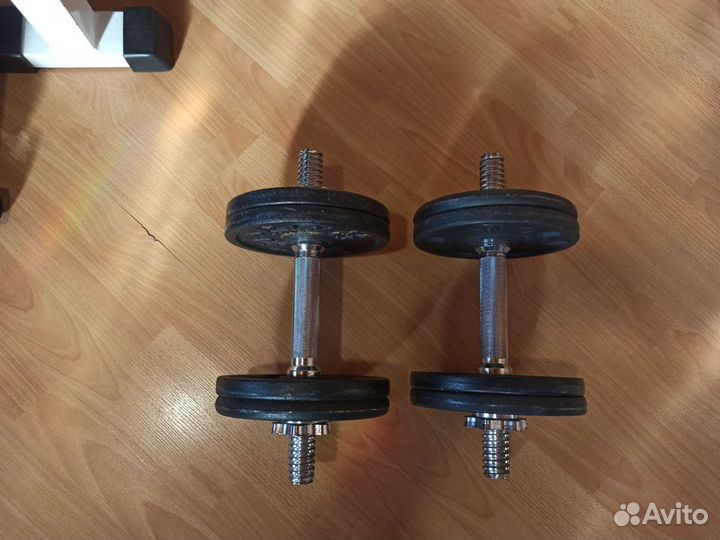 Штанга гриф блины скамейка бу