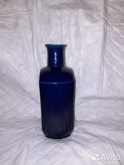 Графин фарфоровой, синяя кобальтовая посуда СССР