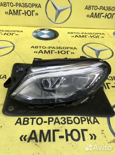 Mercedes W166 W292 GLE фара левая хром линза
