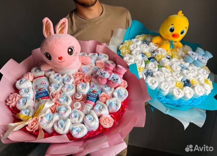 Букет из подгузников, подарок на выписку