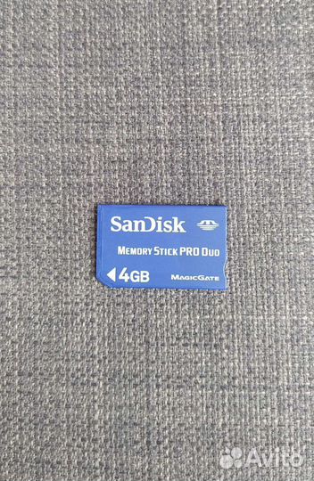 Карт памяти Sony Memory Stick PRO- DUO 4gb