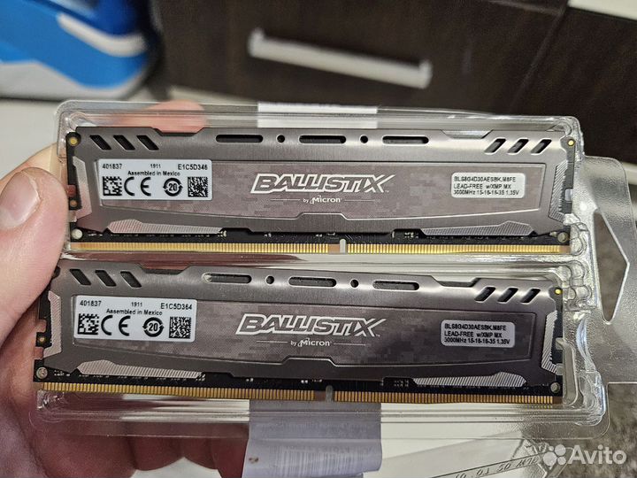 Оперативная память ddr4 16gb Crucial Ballistix Spo