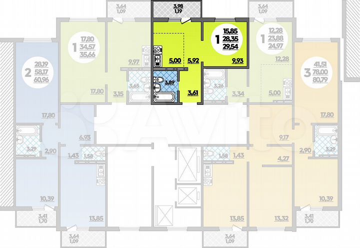 Квартира-студия, 29,5 м², 7/16 эт.